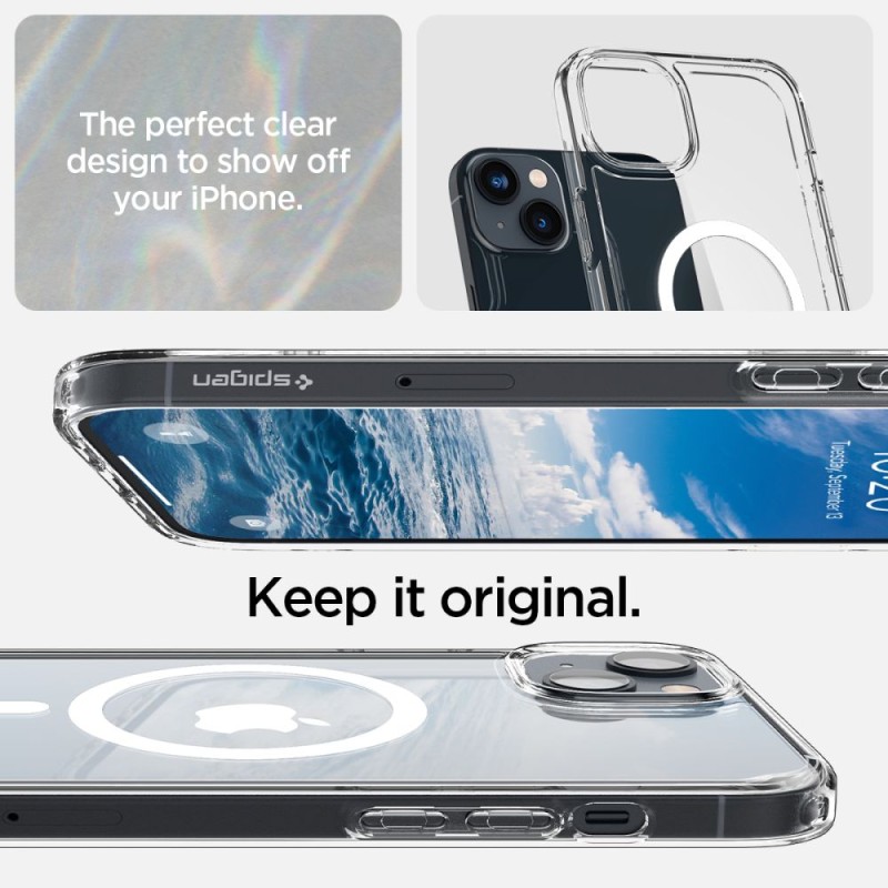 Spigen Ultra Hybrid MagSafe кейс за iPhone 14 (бял) - Spigen Ultra Hybrid MagSafe кейс за iPhone 14 (бял) - 8809811865264-ACS05048