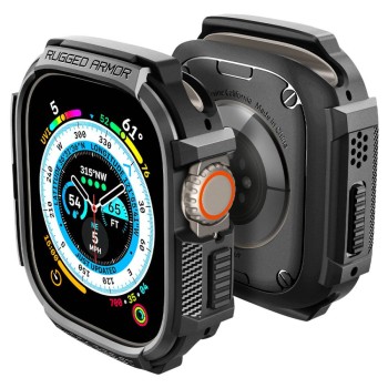 SPIGEN Rugged Armor за Apple Watch Ultra 1 / 2 / 3 / 4 (49 мм) Matte Black