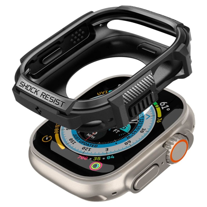SPIGEN Rugged Armor за Apple Watch Ultra 1 / 2 / 3 / 4 (49 мм) Matte Black