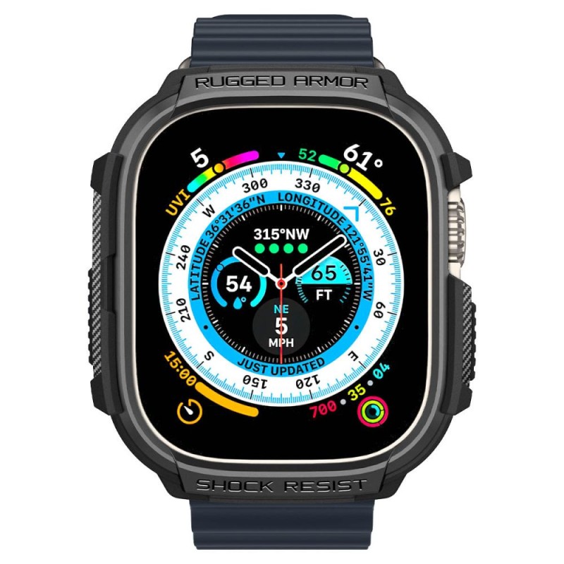 SPIGEN Rugged Armor за Apple Watch Ultra 1 / 2 / 3 / 4 (49 мм) Matte Black