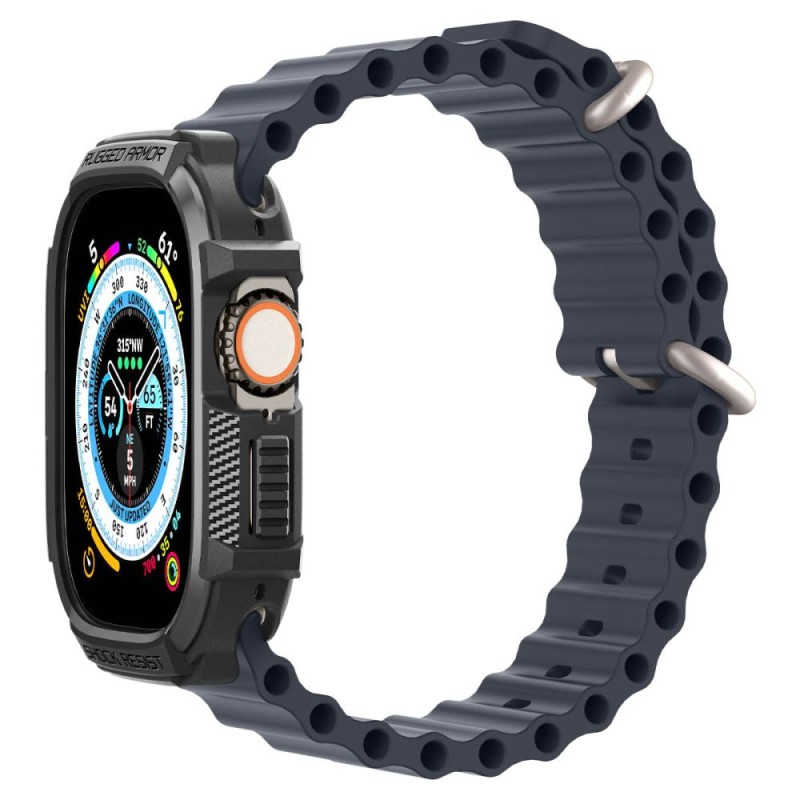 SPIGEN Rugged Armor за Apple Watch Ultra 1 / 2 / 3 / 4 (49 мм) Matte Black