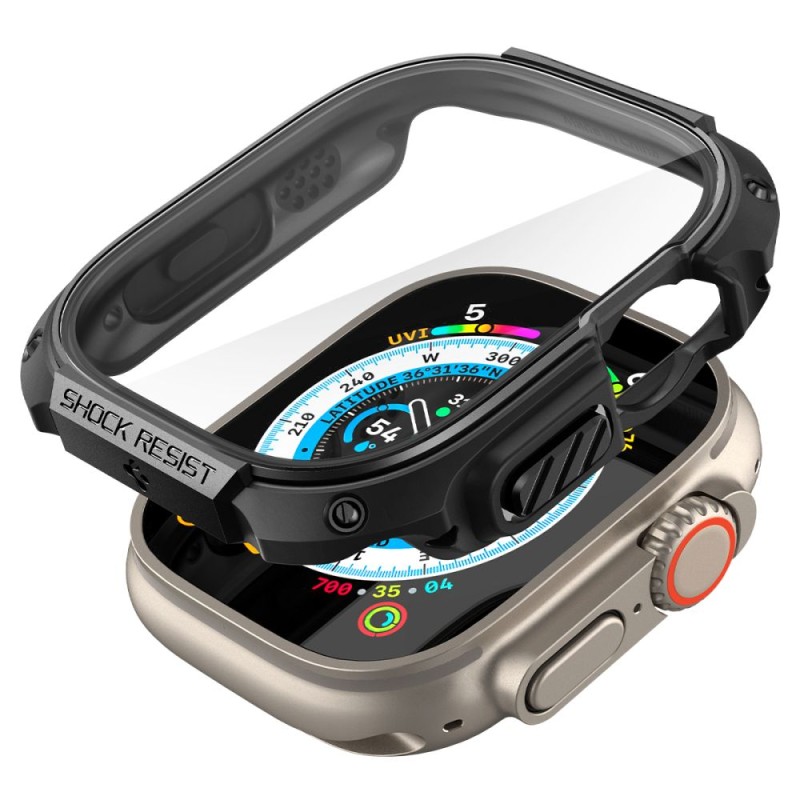 Spigen Tough Armor за Apple Watch Ultra 1 / 2 / 3 / 4 (49 мм) Black Spigen Tough Armor за Apple Watch Ultra 1 / 2 / 3 / 4 (49 мм) Black