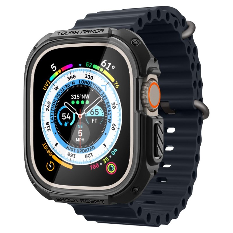 Spigen Tough Armor за Apple Watch Ultra 1 / 2 / 3 / 4 (49 мм) Black Spigen Tough Armor за Apple Watch Ultra 1 / 2 / 3 / 4 (49 мм) Black