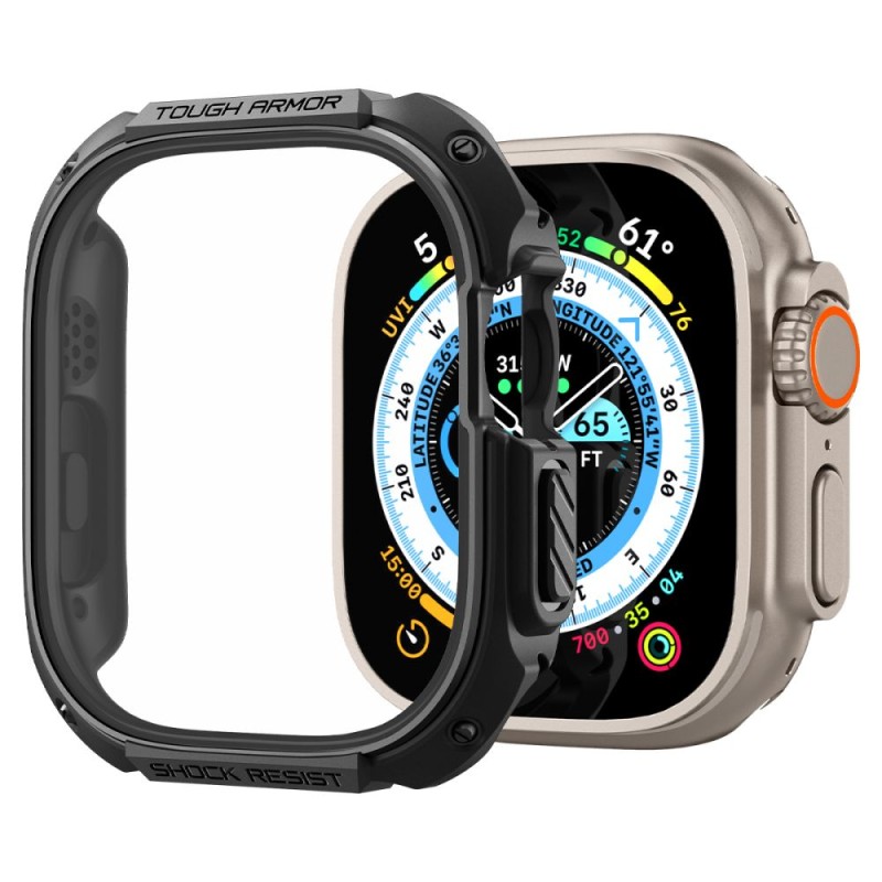 Spigen Tough Armor за Apple Watch Ultra 1 / 2 / 3 / 4 (49 мм) Black Spigen Tough Armor за Apple Watch Ultra 1 / 2 / 3 / 4 (49 мм) Black