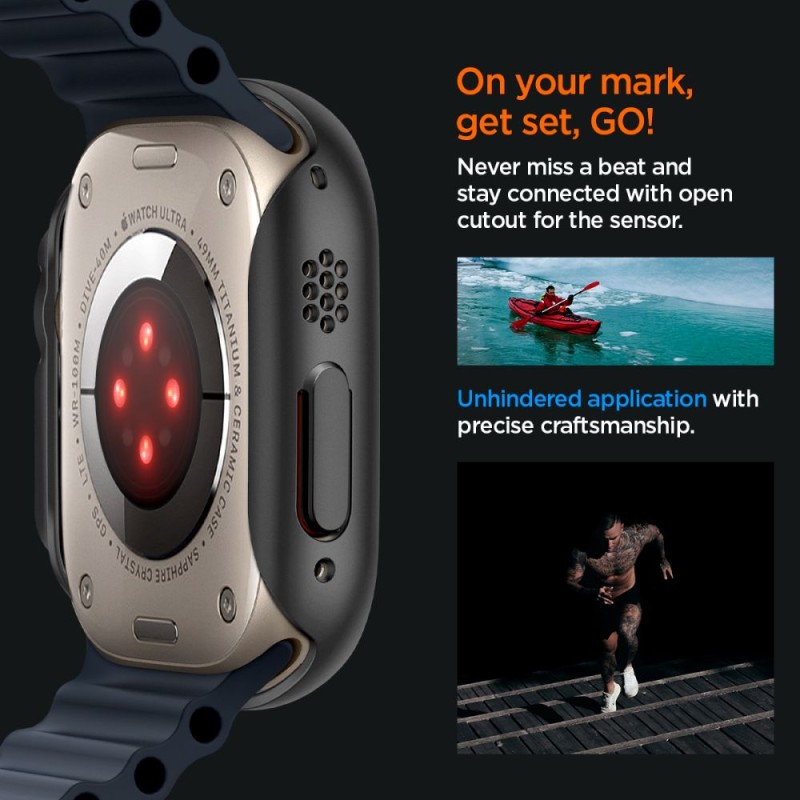 SPIGEN THIN FIT за Apple Watch ULTRA 1 / 2 / 3 (49 мм) Черен - 8809811868777-ACS05458