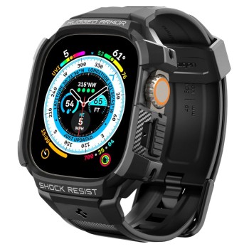 SPIGEN RUGGED ARMOR „PRO” за Apple Watch Ultra 1 / 2 / 3 (49 мм) Black