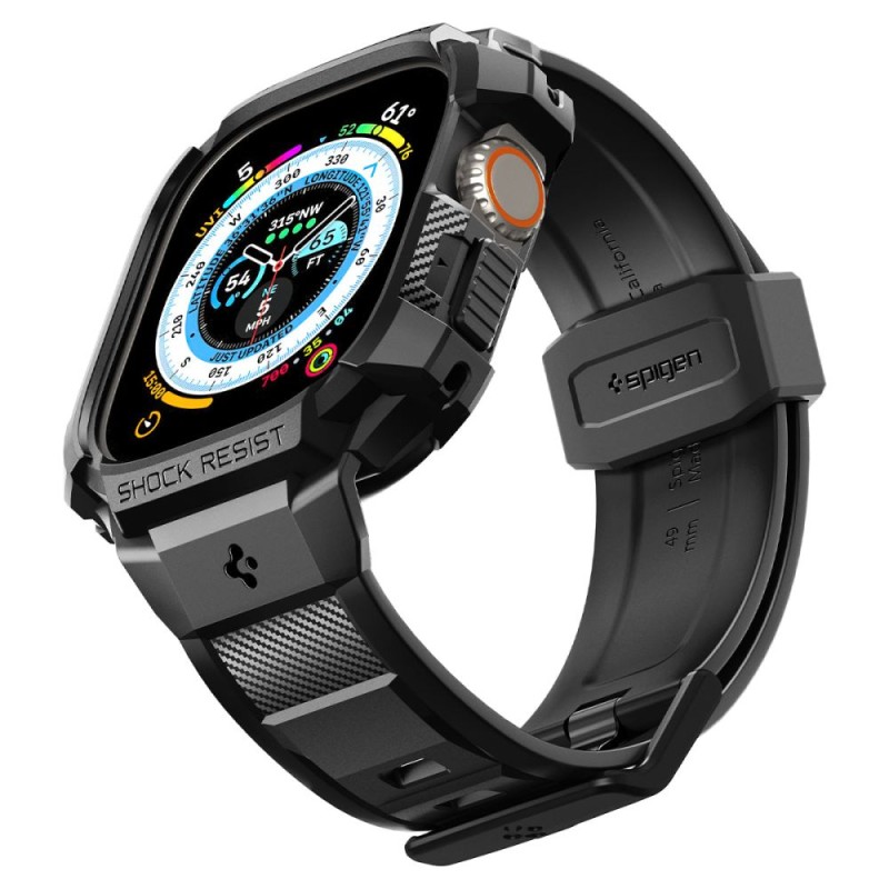 SPIGEN RUGGED ARMOR „PRO” за Apple Watch Ultra 1 / 2 / 3 (49 мм) Black - 8809811868791-ACS05460