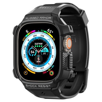 SPIGEN RUGGED ARMOR „PRO” за Apple Watch Ultra 1 / 2 / 3 (49 мм) Black