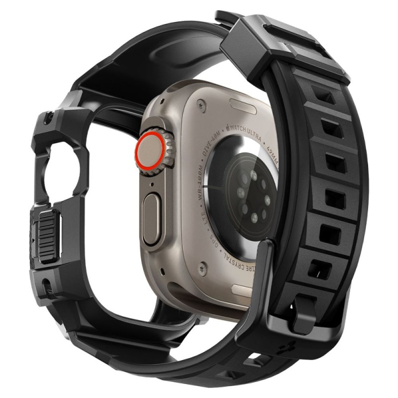 SPIGEN RUGGED ARMOR „PRO” за Apple Watch Ultra 1 / 2 / 3 (49 мм) Black - 8809811868791-ACS05460