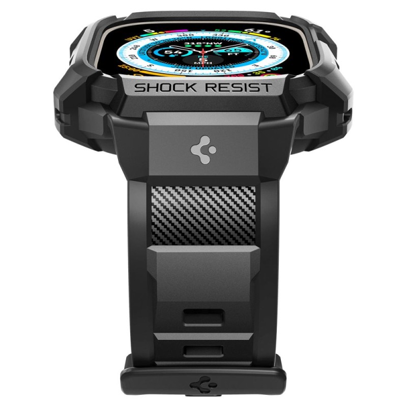 SPIGEN RUGGED ARMOR „PRO” за Apple Watch Ultra 1 / 2 / 3 (49 мм) Black - 8809811868791-ACS05460