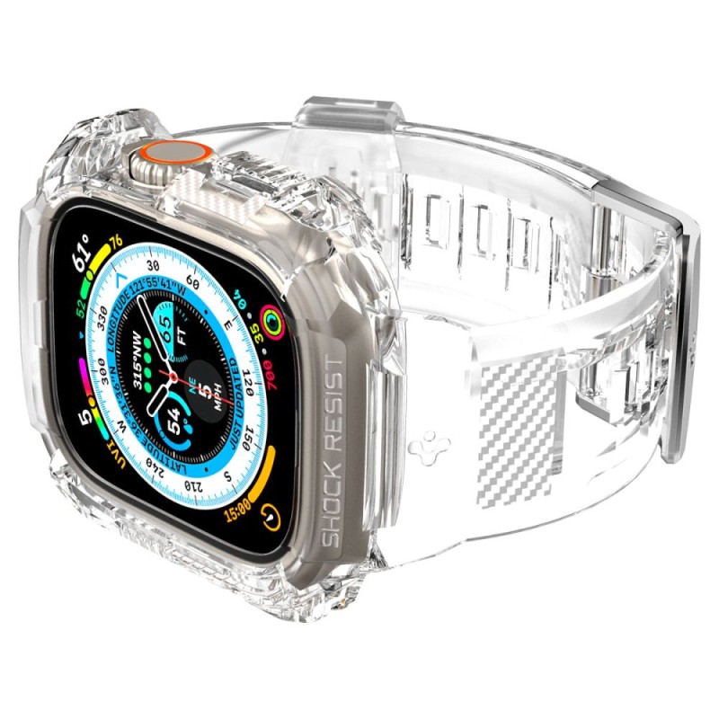 SPIGEN Rugged Armor “Pro” за Apple Watch Ultra 1/2/3/4 (49 мм) Crystal Clear SPIGEN Rugged Armor “Pro” за Apple Watch Ultra 1/2/3/4 (49 мм) Crystal Clear
