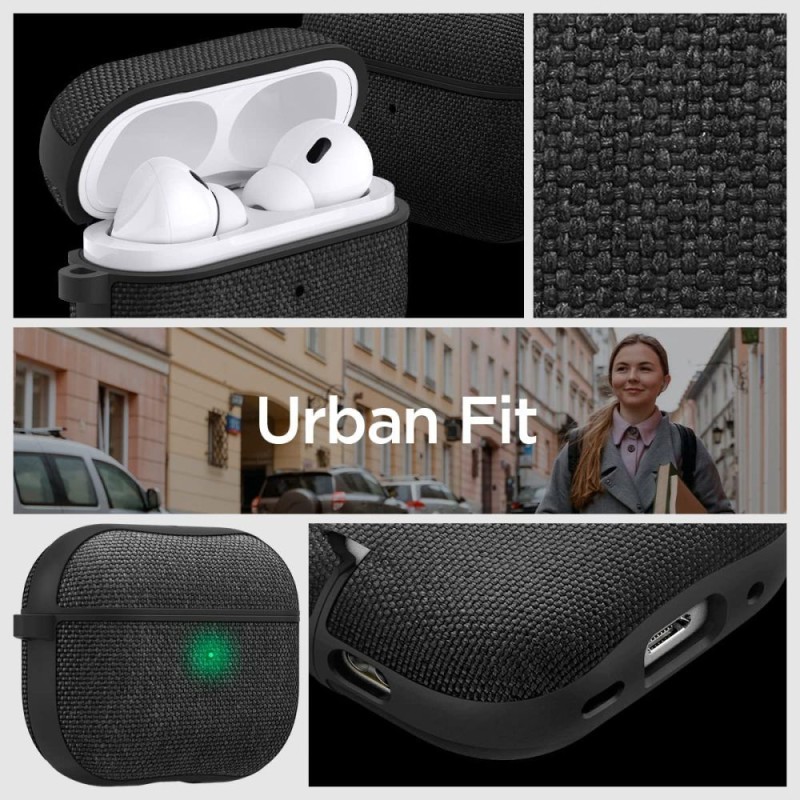SPIGEN URBAN FIT за Apple AirPods Pro 1/2 черен (ACS05483) - SPIGEN URBAN FIT за Apple AirPods Pro 1/2 черен (ACS05483) - 8809811869019-ACS05483