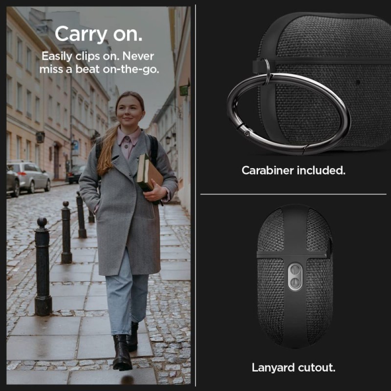 SPIGEN URBAN FIT за Apple AirPods Pro 1/2 черен (ACS05483) - SPIGEN URBAN FIT за Apple AirPods Pro 1/2 черен (ACS05483) - 8809811869019-ACS05483
