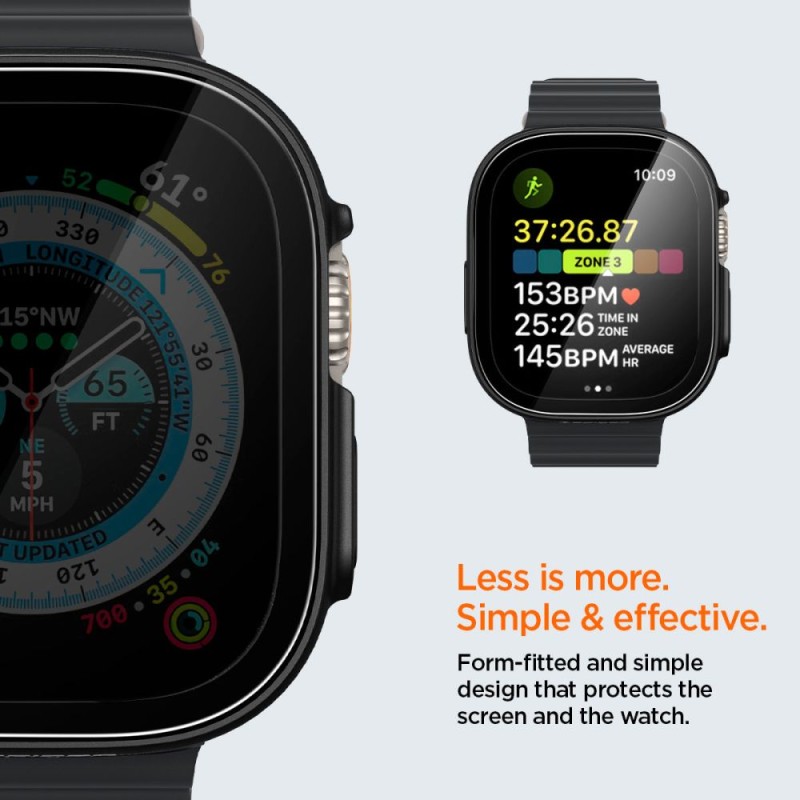 SPIGEN THIN FIT 360 за Apple Watch Ultra 1/2/3/4 (49 мм) Black SPIGEN THIN FIT 360 за Apple Watch Ultra 1/2/3/4 (49 мм) Black