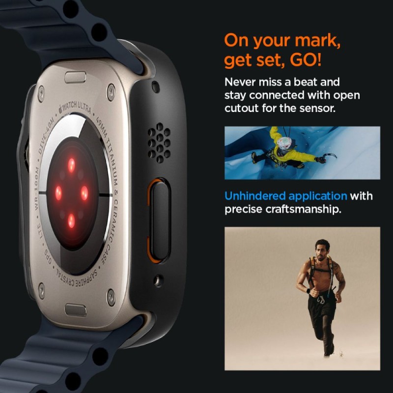 SPIGEN THIN FIT 360 за Apple Watch Ultra 1/2/3/4 (49 мм) Black SPIGEN THIN FIT 360 за Apple Watch Ultra 1/2/3/4 (49 мм) Black