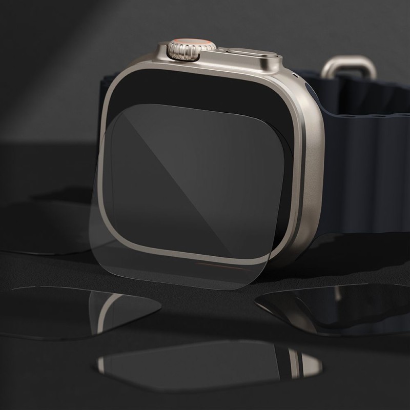 Ringke ID FC Glass закалено стъкло за Apple Watch Ultra 1/2/3 (49 мм) – комплект 4 броя, прозрачно (SKU: 8809881268378) - Ringke ID FC Glass закалено стъкло за Apple Watch Ultra 1/2/3 (49 мм) – комплект 4 броя, прозрачно (SKU: 8809881268378) - 8809881268378