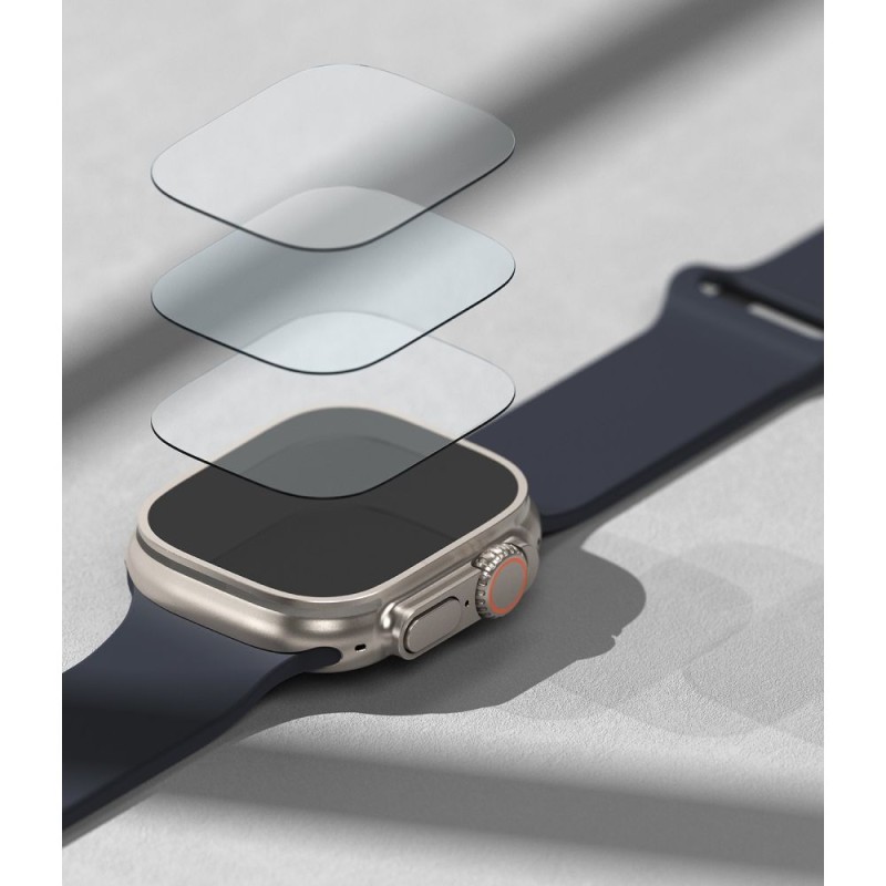 Ringke ID FC Glass закалено стъкло за Apple Watch Ultra 1/2/3 (49 мм) – комплект 4 броя, прозрачно (SKU: 8809881268378) - Ringke ID FC Glass закалено стъкло за Apple Watch Ultra 1/2/3 (49 мм) – комплект 4 броя, прозрачно (SKU: 8809881268378) - 8809881268378