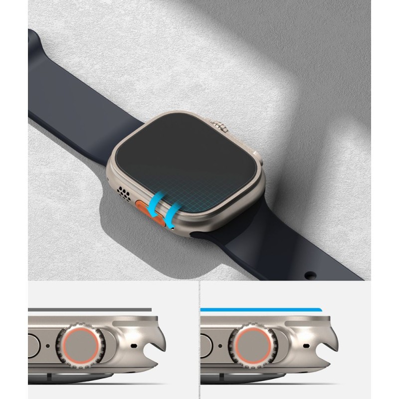 Ringke ID FC Glass закалено стъкло за Apple Watch Ultra 1/2/3 (49 мм) – комплект 4 броя, прозрачно (SKU: 8809881268378) - Ringke ID FC Glass закалено стъкло за Apple Watch Ultra 1/2/3 (49 мм) – комплект 4 броя, прозрачно (SKU: 8809881268378) - 8809881268378