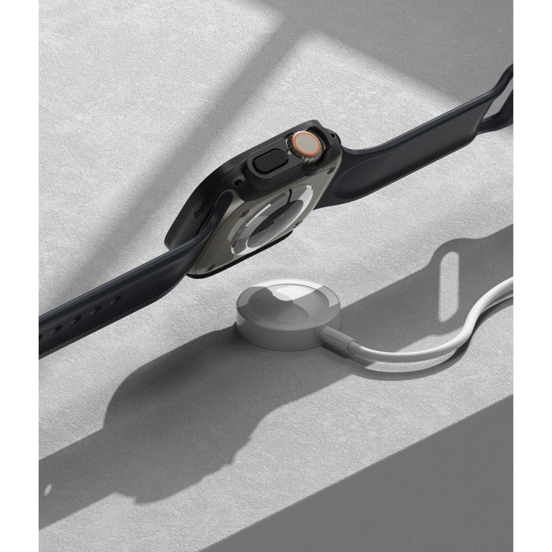 Ringke Slim 2-пак за Apple Watch Ultra 1/2/3 (49 мм) – прозрачен & матово черен - Ringke Slim 2-пак за Apple Watch Ultra 1/2/3 (49 мм) – прозрачен & матово черен - 8809881268873