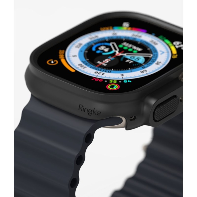 Ringke Slim 2-пак за Apple Watch Ultra 1/2/3 (49 мм) – прозрачен & матово черен - Ringke Slim 2-пак за Apple Watch Ultra 1/2/3 (49 мм) – прозрачен & матово черен - 8809881268873