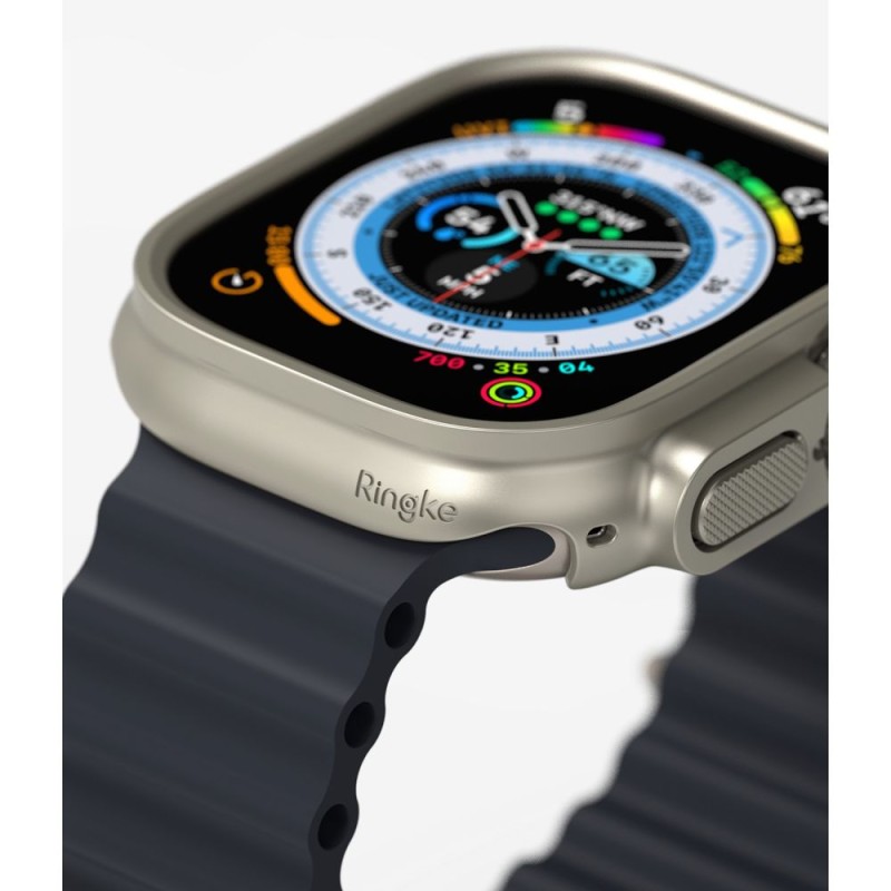 RINGKE SLIM 2-PACK за Apple Watch ULTRA 1/2/3 (49 мм) Clear & Titanium Grey - 8809881269023