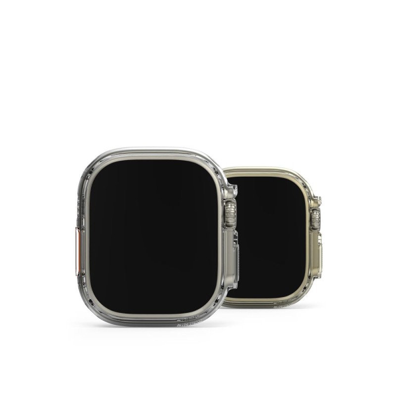 RINGKE SLIM 2-PACK за Apple Watch ULTRA 1/2/3 (49 мм) Clear & Titanium Grey - 8809881269023
