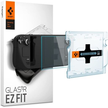 Spigen Glas.TR EZ Fit закалено стъкло за Steam Deck / OLED (прозрачно), 173x106mm