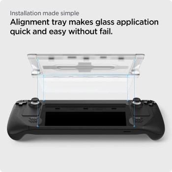 Spigen Glas.TR EZ Fit закалено стъкло за Steam Deck / OLED (прозрачно), 173x106mm