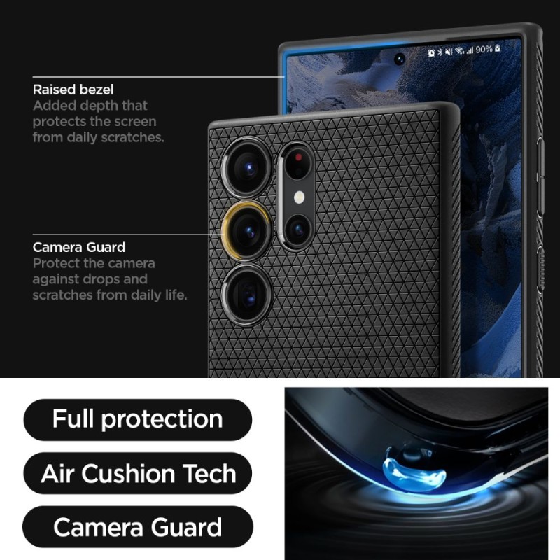 SPIGEN LIQUID AIR за Galaxy S23 Ultra (матово черно) - SPIGEN LIQUID AIR за Galaxy S23 Ultra (матово черно) - 8809896740210-ACS05614