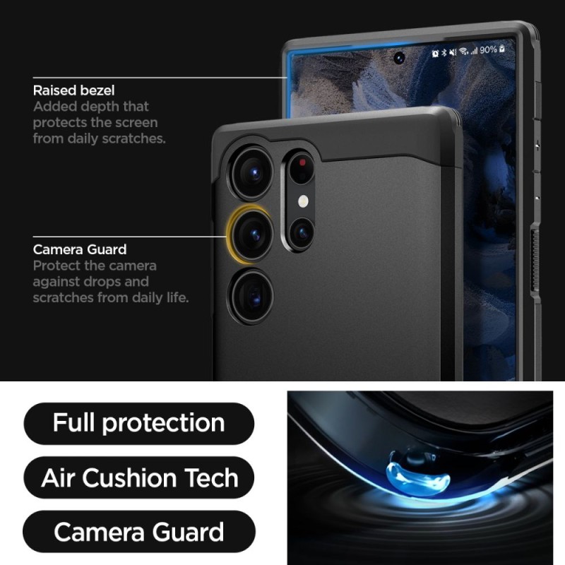 SPIGEN TOUGH ARMOR за Galaxy S23 Ultra Black (ACS05623) - SPIGEN TOUGH ARMOR за Galaxy S23 Ultra Black (ACS05623) - 8809896740302-ACS05623
