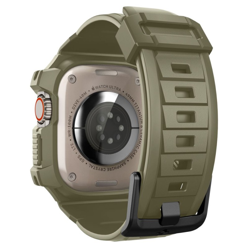Spigen Rugged Armor “Pro” за Apple Watch Ultra 1/2/3/4 (49 мм) Vintage Khaki Spigen Rugged Armor “Pro” за Apple Watch Ultra 1/2/3/4 (49 мм) Vintage Khaki