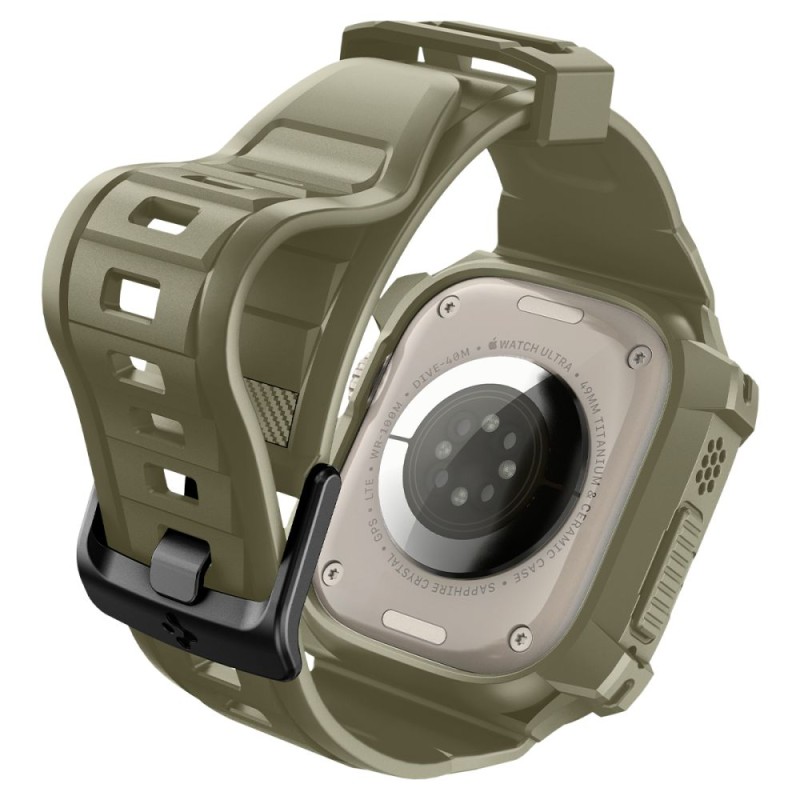 Spigen Rugged Armor “Pro” за Apple Watch Ultra 1/2/3/4 (49 мм) Vintage Khaki Spigen Rugged Armor “Pro” за Apple Watch Ultra 1/2/3/4 (49 мм) Vintage Khaki