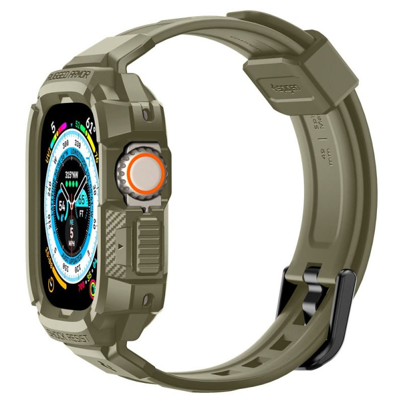 Spigen Rugged Armor “Pro” за Apple Watch Ultra 1/2/3/4 (49 мм) Vintage Khaki Spigen Rugged Armor “Pro” за Apple Watch Ultra 1/2/3/4 (49 мм) Vintage Khaki