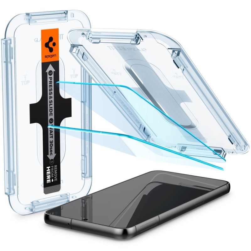 Spigen Glas.TR „EZ Fit” – закалено стъкло 2 броя за Samsung Galaxy S23 (clear) - 8809896743143-AGL05958