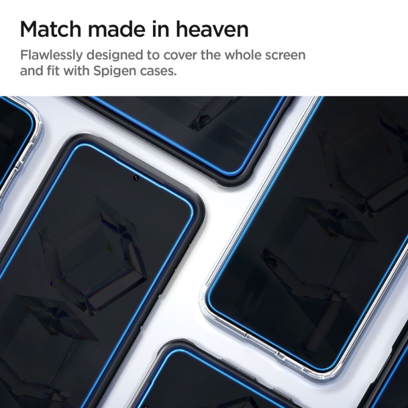 Spigen Glas.TR „EZ Fit” – закалено стъкло 2 броя за Samsung Galaxy S23 (clear) - 8809896743143-AGL05958