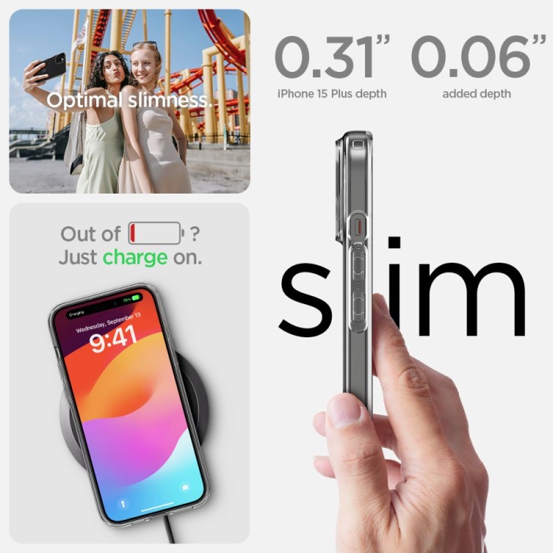 Spigen Liquid Crystal за iPhone 15 Plus (Crystal Clear) - Spigen Liquid Crystal за iPhone 15 Plus (Crystal Clear) - 8809896749862-ACS06647