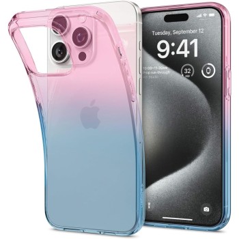 Spigen Liquid Crystal iPhone 15 Pro Gradation Pink (тънък защитен кейс)