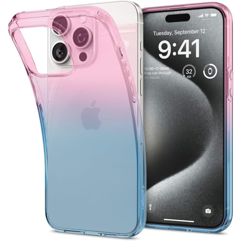 Spigen Liquid Crystal iPhone 15 Pro Gradation Pink (тънък защитен кейс) - 8809896750318-ACS06700