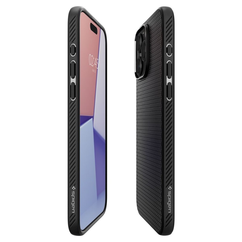 Spigen Liquid Air за iPhone 15 Pro, матово черно - Spigen Liquid Air за iPhone 15 Pro, матово черно - 8809896750356-ACS06704