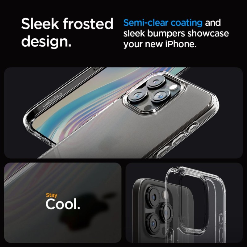 Spigen Ultra Hybrid за iPhone 15 Pro Frost Clear - 8809896750394-ACS06708