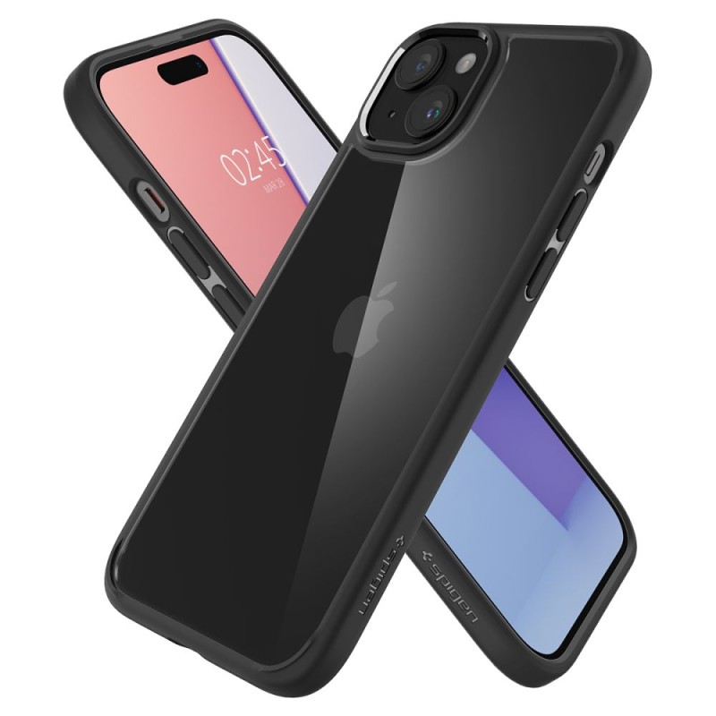 Spigen Ultra Hybrid за iPhone 15 (матово черно) - Spigen Ultra Hybrid за iPhone 15 (матово черно) - 8809896751209-ACS06799