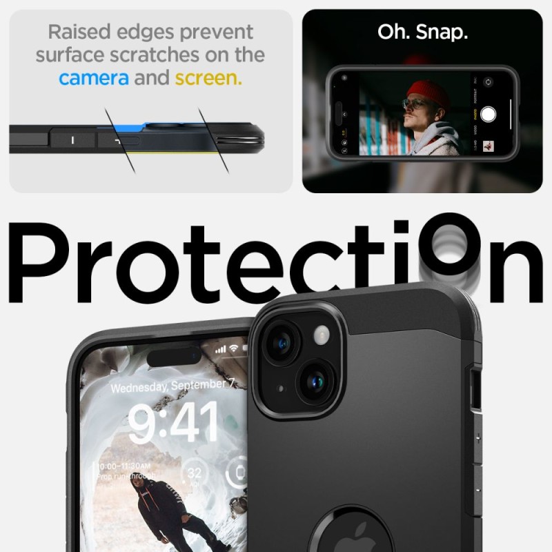 SPIGEN TOUGH ARMOR MAGSAFE калъф за iPhone 15 (черен) - SPIGEN TOUGH ARMOR MAGSAFE калъф за iPhone 15 (черен) - 8809896751322-ACS06811