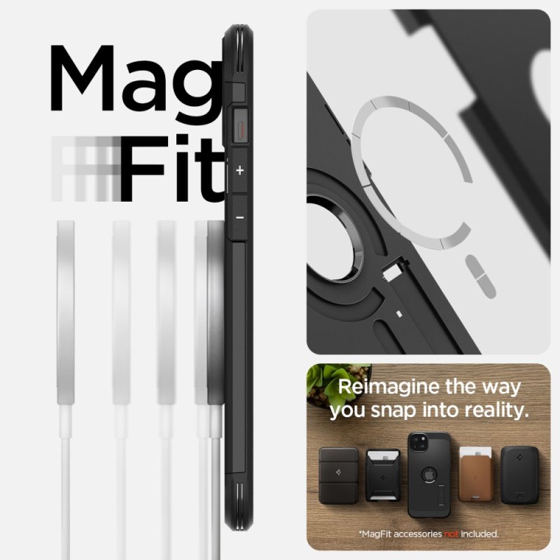 SPIGEN TOUGH ARMOR MAGSAFE калъф за iPhone 15 (черен) - SPIGEN TOUGH ARMOR MAGSAFE калъф за iPhone 15 (черен) - 8809896751322-ACS06811