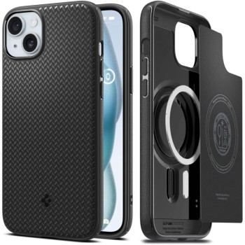 Spigen Mag Armor Magsafe калъф за iPhone 15 матово черен