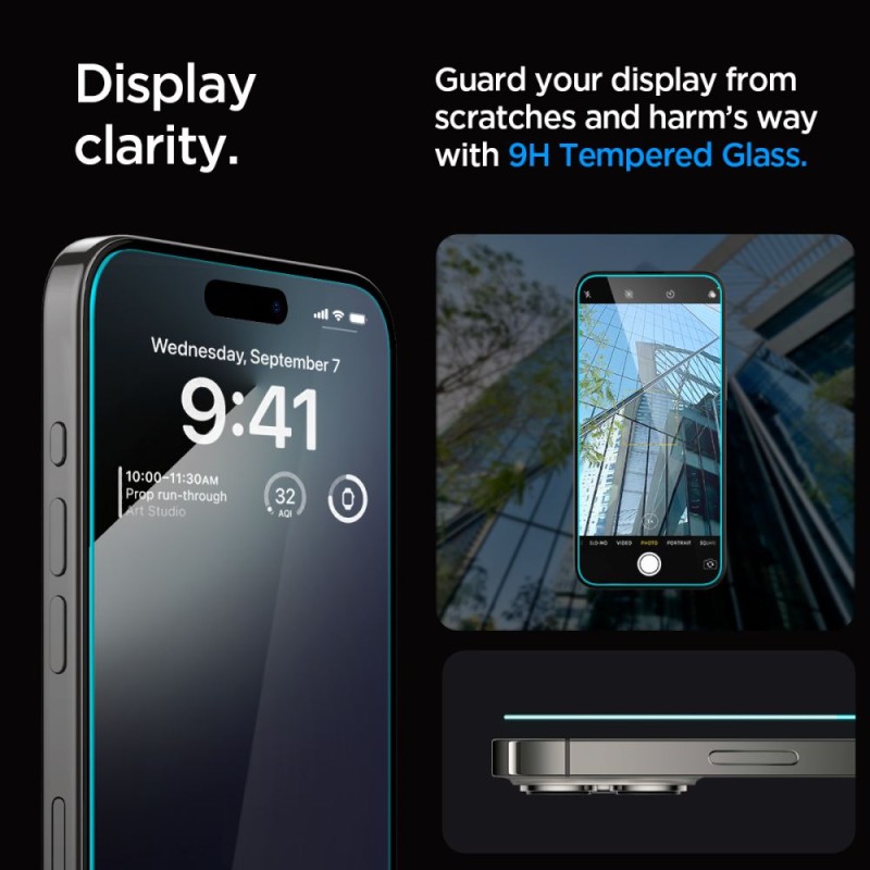 Spigen Glas.TR EZ Fit закалено стъкло за iPhone 15 Pro Max (2 бр.) Clear - Spigen Glas.TR EZ Fit закалено стъкло за iPhone 15 Pro Max (2 бр.) Clear - 8809896751964-AGL06872