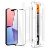 Spigen Glas.TR „EZ Fit” FC, закалено стъкло за iPhone 15 Pro (Black) – 2 броя