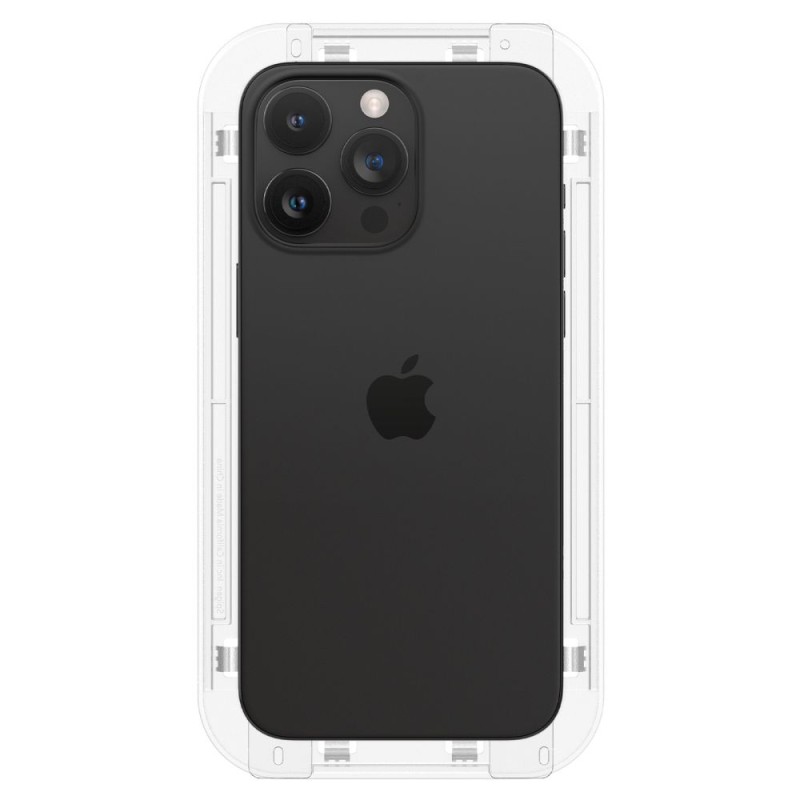 Spigen Glas.TR „EZ Fit” FC, закалено стъкло за iPhone 15 Pro (Black) – 2 броя