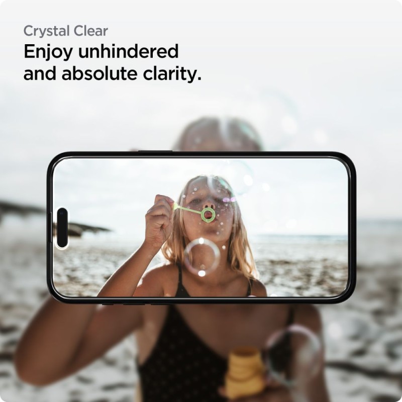 Spigen ALM Glass FC AlignMaster – закалено стъкло за iPhone 15 (2 броя), черно - Spigen ALM Glass FC AlignMaster – закалено стъкло за iPhone 15 (2 броя), черно - 8809896752275-AGL06906