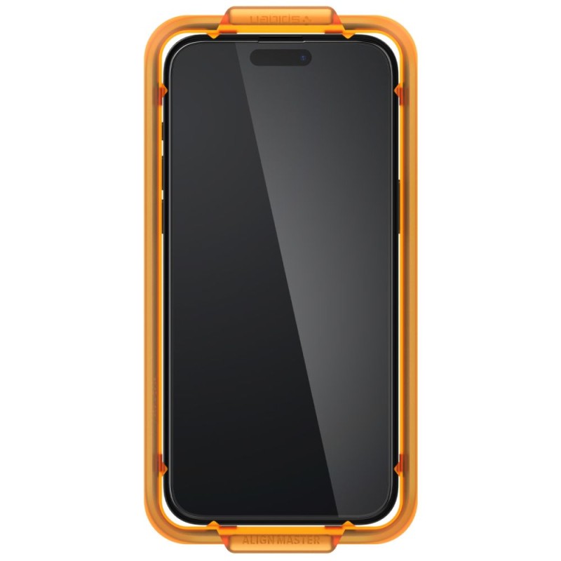 Spigen ALM Glass FC AlignMaster – закалено стъкло за iPhone 15 (2 броя), черно - Spigen ALM Glass FC AlignMaster – закалено стъкло за iPhone 15 (2 броя), черно - 8809896752275-AGL06906