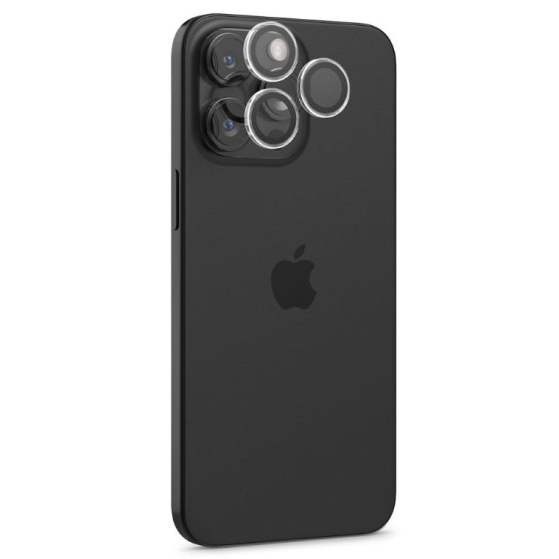 Spigen Optik Pro Glass.TR „EZ FIT” Защитно стъкло за камера (2 бр.) за iPhone 14 Pro/15 Pro/16 Pro/17 Pro – Crystal Clear - Spigen Optik Pro Glass.TR „EZ FIT” Защитно стъкло за камера (2 бр.) за iPhone 14 Pro/15 Pro/16 Pro/17 Pro – Crystal Clear - 8809896752343-AGL06914